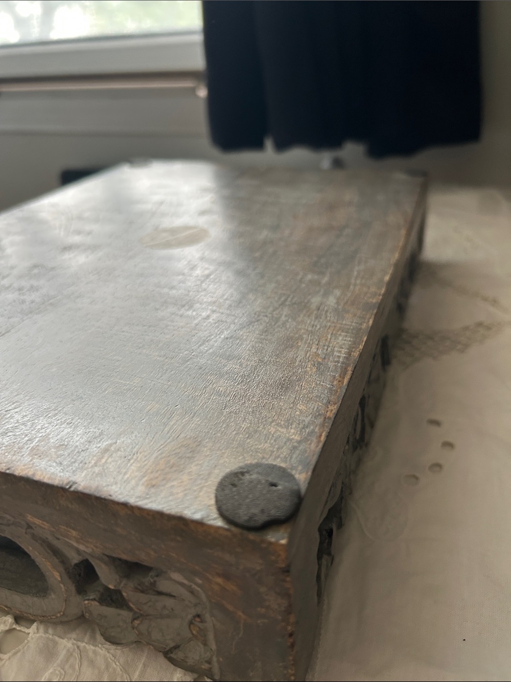 Rustic Gray Wooden Decorative Tray - Picture 7 of 8